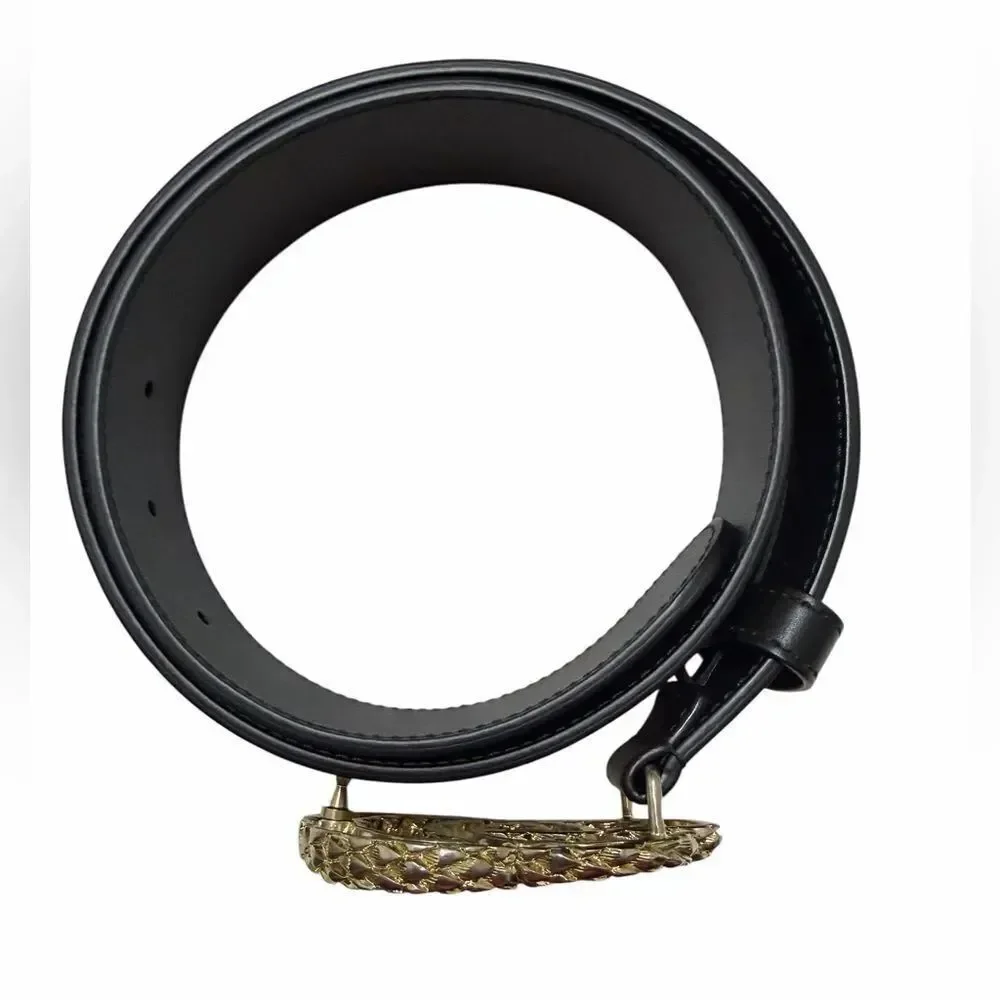 Authentic Gucci Black Leather Belt(Size 75)